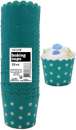 Baking Cups - Teal Green Stars